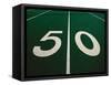 50-Yard Line of Football Field-Joseph Sohm-Framed Stretched Canvas