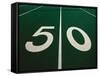 50-Yard Line of Football Field-Joseph Sohm-Framed Stretched Canvas