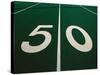 50-Yard Line of Football Field-Joseph Sohm-Stretched Canvas