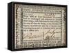 500 Dollar Note, C. 1781-null-Framed Stretched Canvas