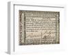 500 Dollar Note, C. 1781-null-Framed Giclee Print