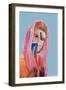 #505-spacerocket art-Framed Giclee Print