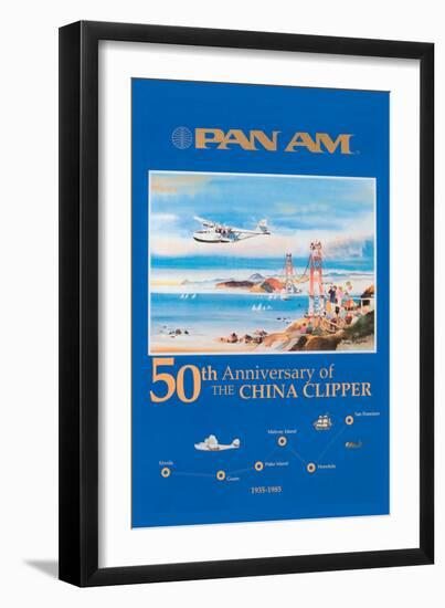 50th Anniversary of the China Clipper-null-Framed Art Print