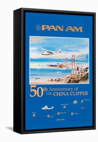 50th Anniversary of the China Clipper-null-Framed Stretched Canvas
