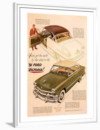 51 Ford Victoria-By the Wheel-null-Framed Premium Giclee Print