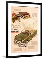 51 Ford Victoria-By the Wheel-null-Framed Art Print