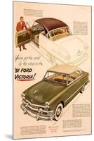 51 Ford Victoria-By the Wheel-null-Mounted Art Print
