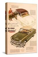 51 Ford Victoria-By the Wheel-null-Stretched Canvas