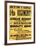 54th Regiment Recruiting Poster, 1863-Science Source-Framed Giclee Print