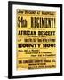 54th Regiment Recruiting Poster, 1863-Science Source-Framed Giclee Print