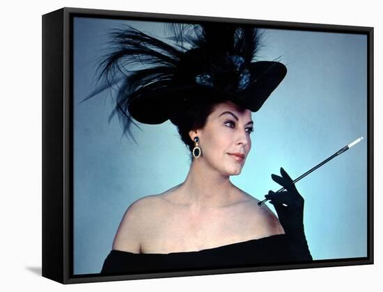 55 DAYS IN PEKING, 1963 directed by NICOLAS RAY with Ava Gardner (photo)-null-Framed Stretched Canvas