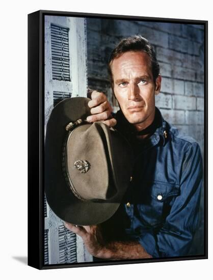55 DAYS IN PEKING, 1963 directed by NICOLAS RAY with Charlton Heston (photo)-null-Framed Stretched Canvas
