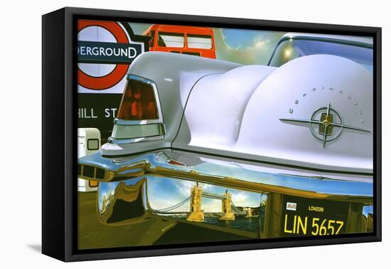 '56 Lincoln Continental-Graham Reynolds-Framed Stretched Canvas