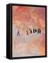 #564-spacerocket art-Framed Stretched Canvas