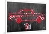 57 Chevy License Plate Art-Design Turnpike-Framed Giclee Print