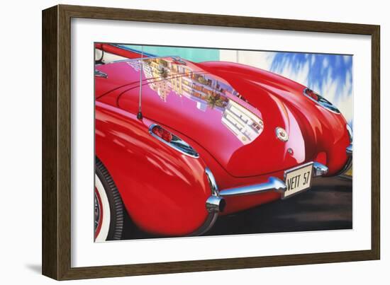 '57 Corvette-Graham Reynolds-Framed Art Print