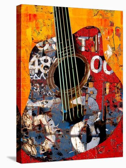 ’58 Guitar-Daryl Thetford-Stretched Canvas