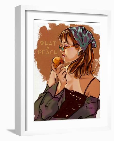 58 What A Peach-null-Framed Giclee Print