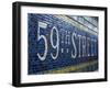 59Th Street Subway Station Sign.-Jon Hicks-Framed Photographic Print