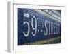 59Th Street Subway Station Sign.-Jon Hicks-Framed Photographic Print