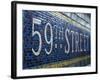 59Th Street Subway Station Sign.-Jon Hicks-Framed Photographic Print