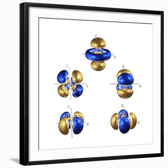 5d Electron Orbitals-Dr. Mark J.-Framed Photographic Print