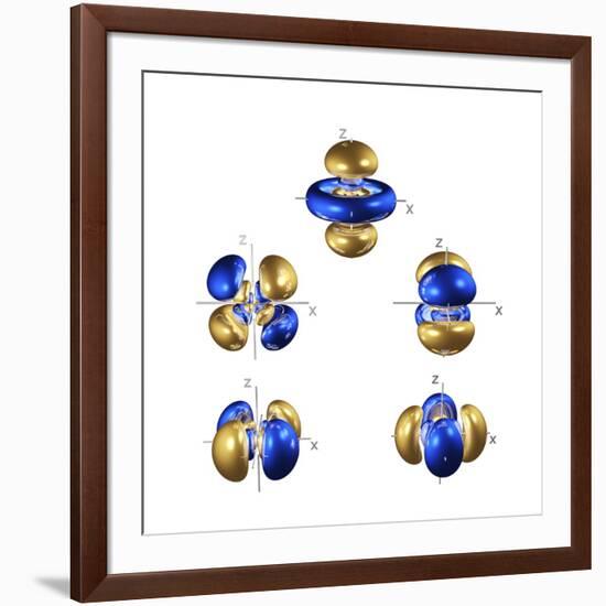 5d Electron Orbitals-Dr. Mark J.-Framed Photographic Print