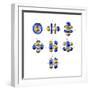 5f Electron Orbitals, Cubic Set-Dr. Mark J.-Framed Premium Photographic Print