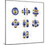 5f Electron Orbitals, Cubic Set-Dr. Mark J.-Mounted Premium Photographic Print