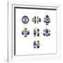 5f Electron Orbitals, Cubic Set-Dr. Mark J.-Framed Photographic Print