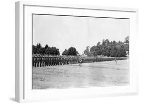 5th Battalion East Surrey Regiment on Parade, Chakrata, 1917-null-Framed Giclee Print