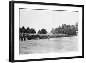 5th Battalion East Surrey Regiment on Parade, Chakrata, 1917-null-Framed Giclee Print