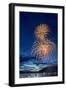 5th of July Fireworks over Whitefish Lake in Whitefish, Montana-Chuck Haney-Framed Photographic Print