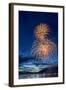 5th of July Fireworks over Whitefish Lake in Whitefish, Montana-Chuck Haney-Framed Photographic Print