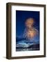 5th of July Fireworks over Whitefish Lake in Whitefish, Montana-Chuck Haney-Framed Photographic Print