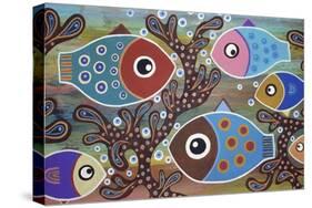 6 Fish-Karla Gerard-Stretched Canvas