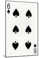 6 of Spades from a deck of Goodall & Son Ltd. playing cards, c1940-Unknown-Mounted Giclee Print