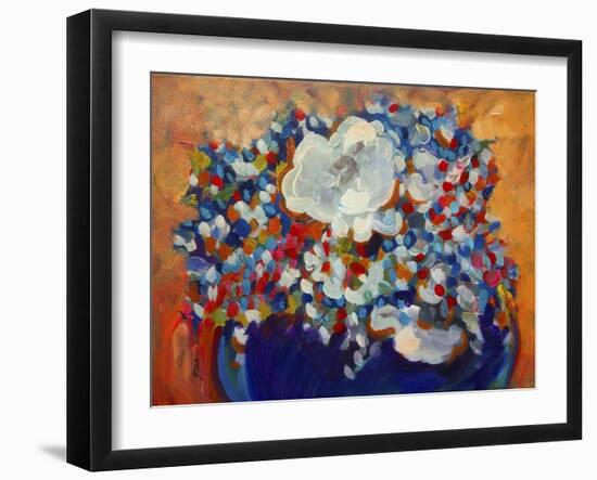 6 White Flowers-Howie Green-Framed Giclee Print