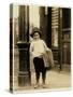 6 Year Old Newsboy-Lewis Wickes Hine-Stretched Canvas