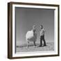 60 lb. Hybrid Turkey with 35 lb. Donny Bigfeather-Ralph Crane-Framed Photographic Print