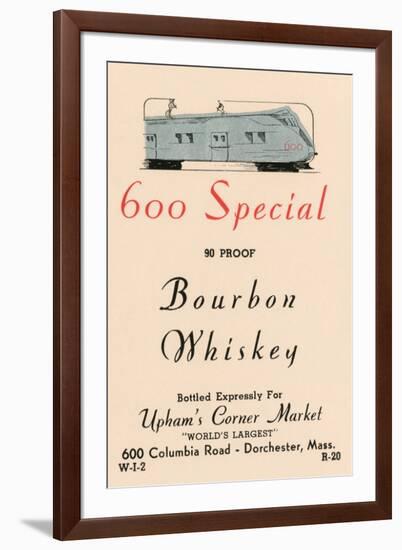 600 Special Bourbon Whiskey-null-Framed Art Print