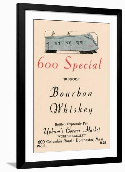 600 Special Bourbon Whiskey-null-Framed Art Print