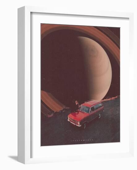 #609-spacerocket art-Framed Giclee Print