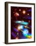 #636-spacerocket art-Framed Giclee Print