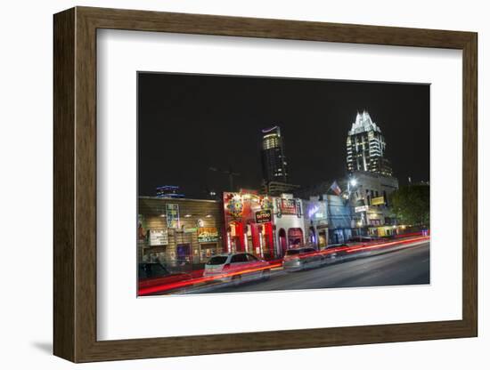 6Th Street in Austin.-Jon Hicks-Framed Photographic Print