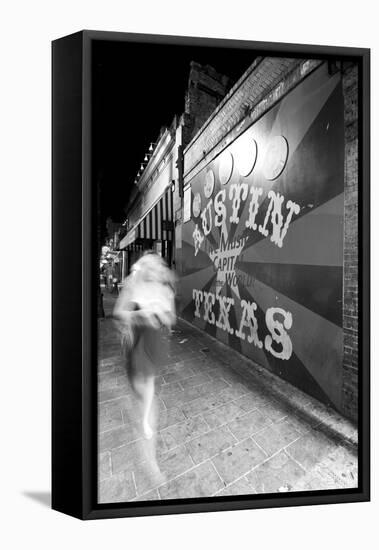 6Th Street Mural Mono-John Gusky-Framed Stretched Canvas