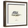 7:02 Toothbrush - Drawing-teacept-Framed Art Print