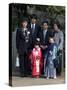 7-5-3 Festival, Family at Kitano Tenmangu Shrine, Kyoto City, Honshu, Japan-Christian Kober-Stretched Canvas