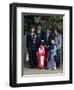 7-5-3 Festival, Family at Kitano Tenmangu Shrine, Kyoto City, Honshu, Japan-Christian Kober-Framed Photographic Print