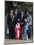 7-5-3 Festival, Family at Kitano Tenmangu Shrine, Kyoto City, Honshu, Japan-Christian Kober-Mounted Photographic Print